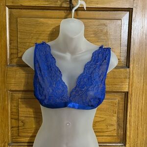 Vibrant Blue Lace Bralette